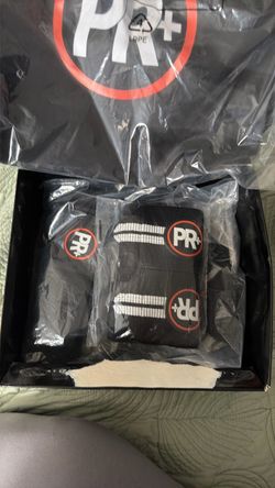 PR+ Black Wrist Wraps Set