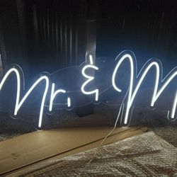 Mr And Mrs Neon Sign