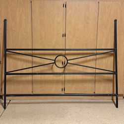 Custom Iron King Sized Headboard and Mirror