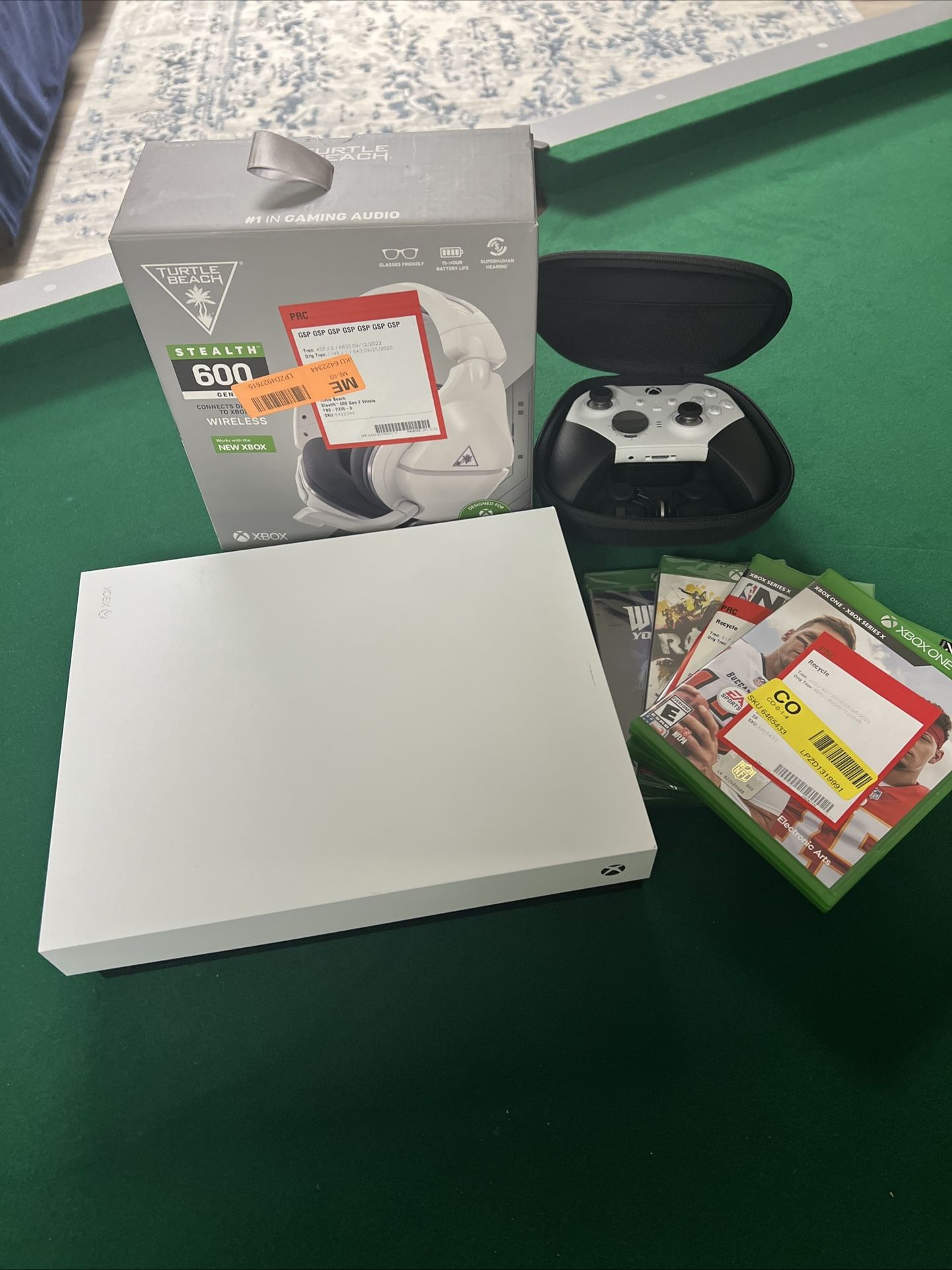 Xbox One X Console w/Accessories & Games