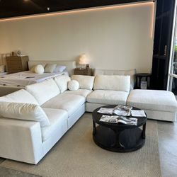 NEW ☁️ Modular Cloud Sofa Couch Sectional With Reversible Ottoman