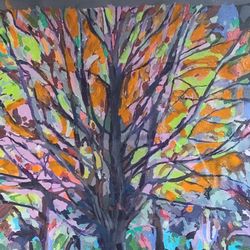 Stained Glass Window Tree by J.C.