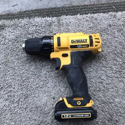 Dewalt 12v Max Drill with Battery and Charger Brand New