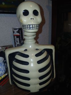 SKELLY alulejos Anejo Htf Cool Pottery Empty Taquila Bottle