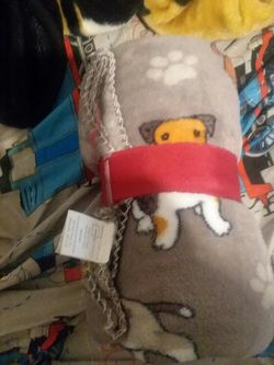 Brand new never used puppy dog throw