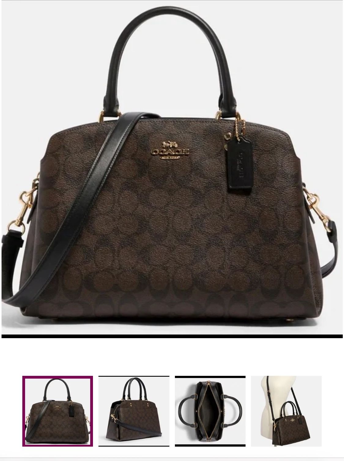 Coach Lillie Carryall leather Bag