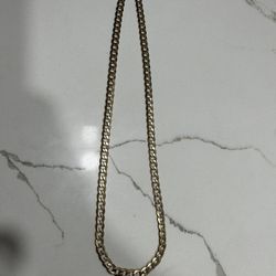 14k Gold 26 Inch 8mm Cuban Chain (semi-hollow)