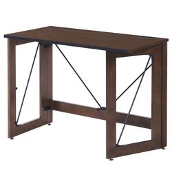 Folding Writing Desk with Metal Cross Bracing