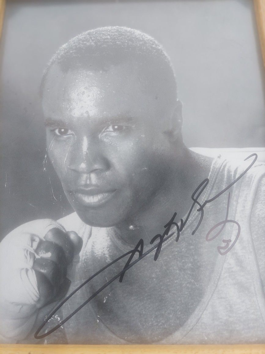 Suga Ray Lenard Signed Auto Graph