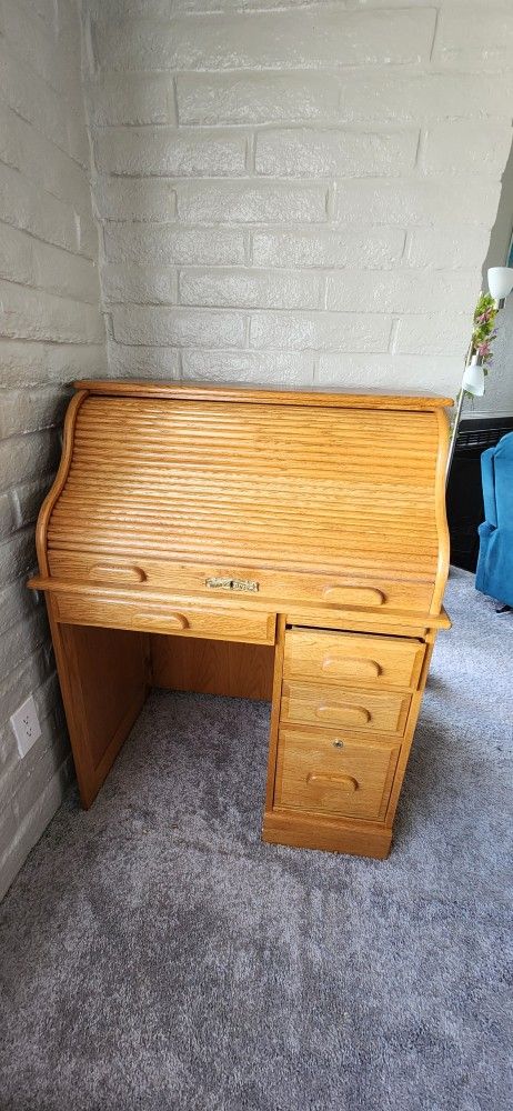 Roll Top Secretary Desk