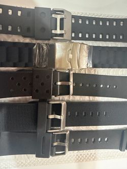Rubber watch band for men thick and wide