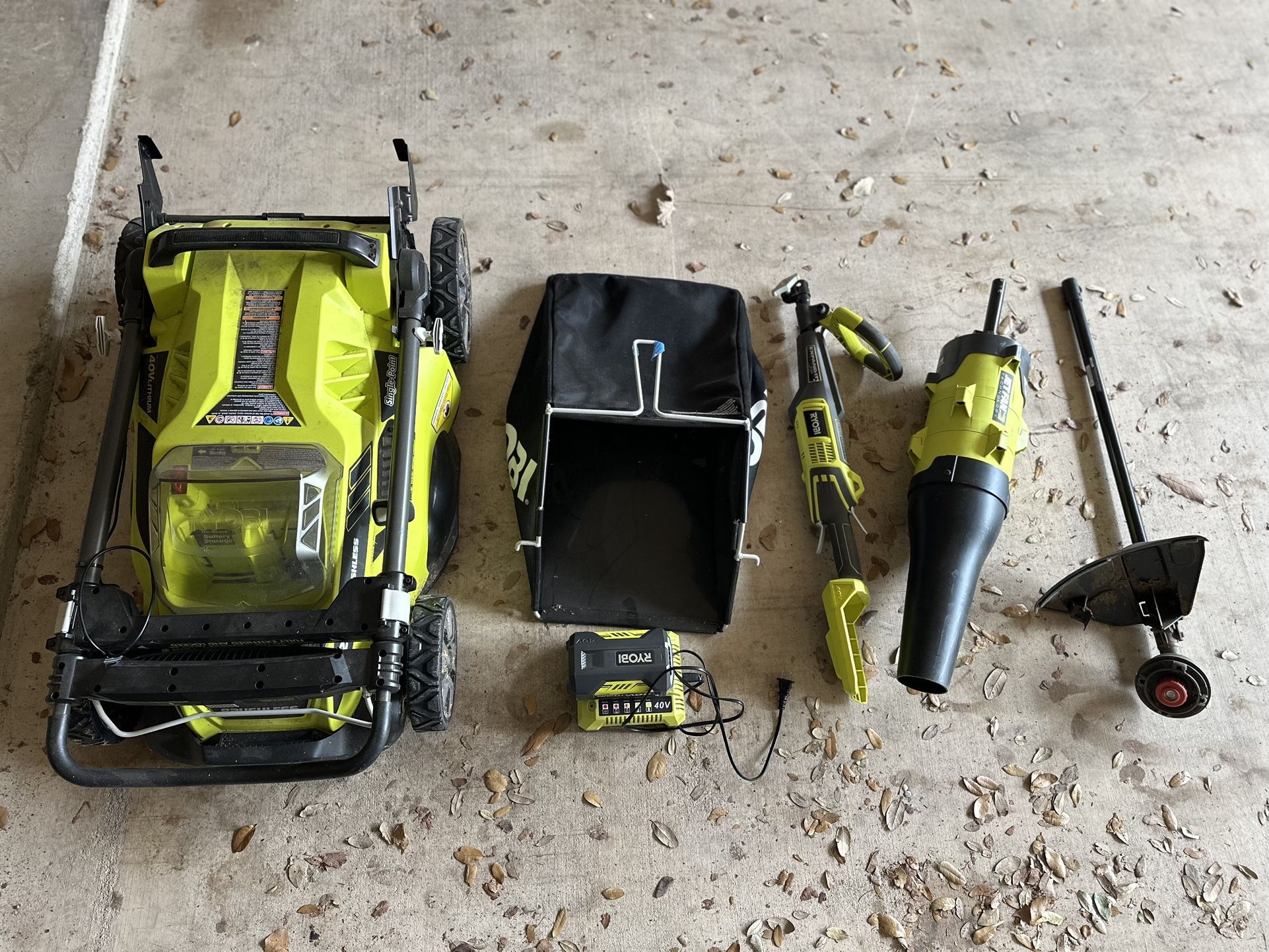 Ryobi Electric Mower, Attachable Edger & Blower (Battery Included)