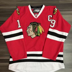 Reebok Chicago Blackhawks Jonathan Toews #19 NHL Captain Patch Jersey Sz 54 2XL