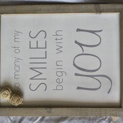 Framed Inspirational Quote