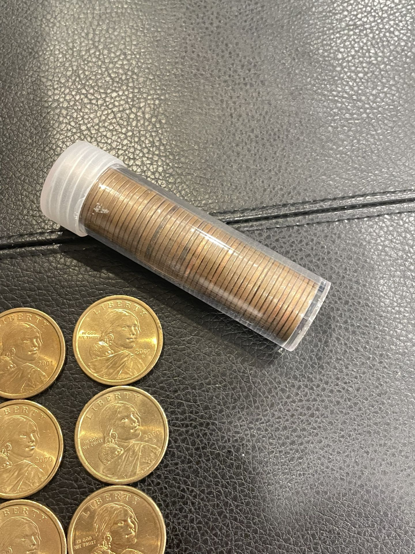 Sacajawea Dollars And 95% Copper Pennies Coins