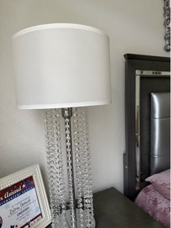 Diamond set of two table lamps