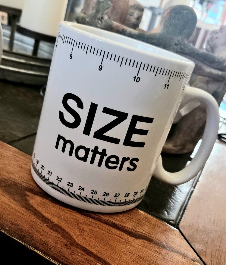 Home Essentials & Beyond 72901 32 oz. Size Matters Mug