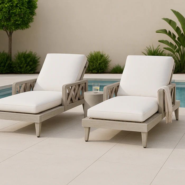 Palecek Boca Outdoor Chaise Lounge