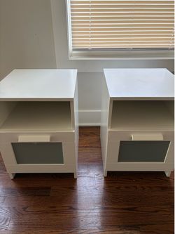 IKEA BRIMNES Nightstands (Set of 2) - White -