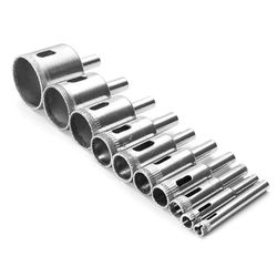 10pcs Diamond Coated Hole Saw Drill Bit 6-30/6-32/5-22/4-30/3-50/8-50mm Set Tool Tile Ceramic Marble Glass Granite Drilling