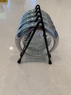 Glass Coaster Set