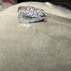 Sterling silver Nike ring