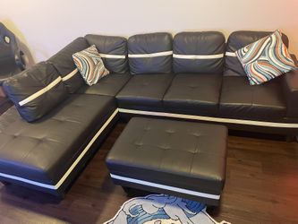 Leather Sectional Couch