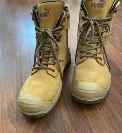 PUMA/Carhartt Men's Conquest SR Scuff Cap EVO Safety Composite Toe Lace Up Boots 