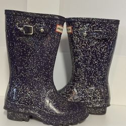 Hunter Big Kids Size 13c Purple Rain Boots