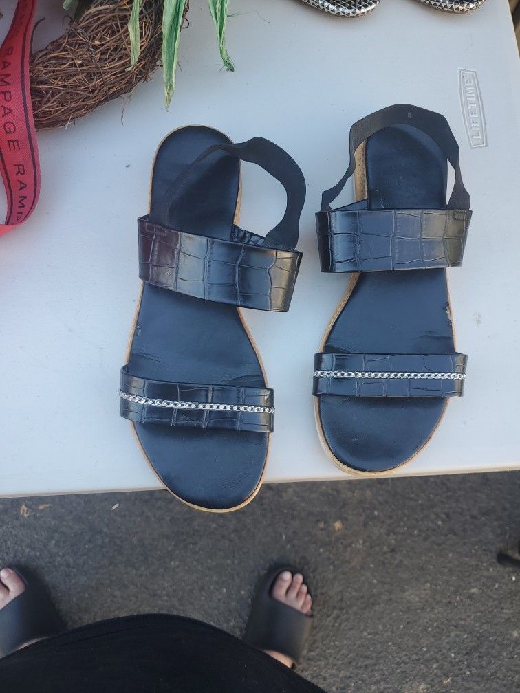 Scrappy Leather Sandals