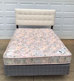 Full Size Bed with Mattress Set