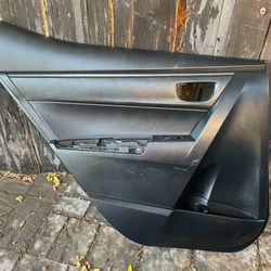 2014 2015 2016 2017 Toyota Corolla Rear Driver Door Panel