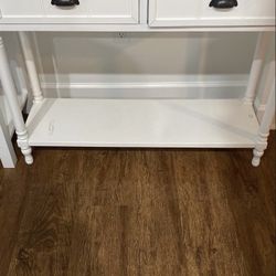 White Console Table 
