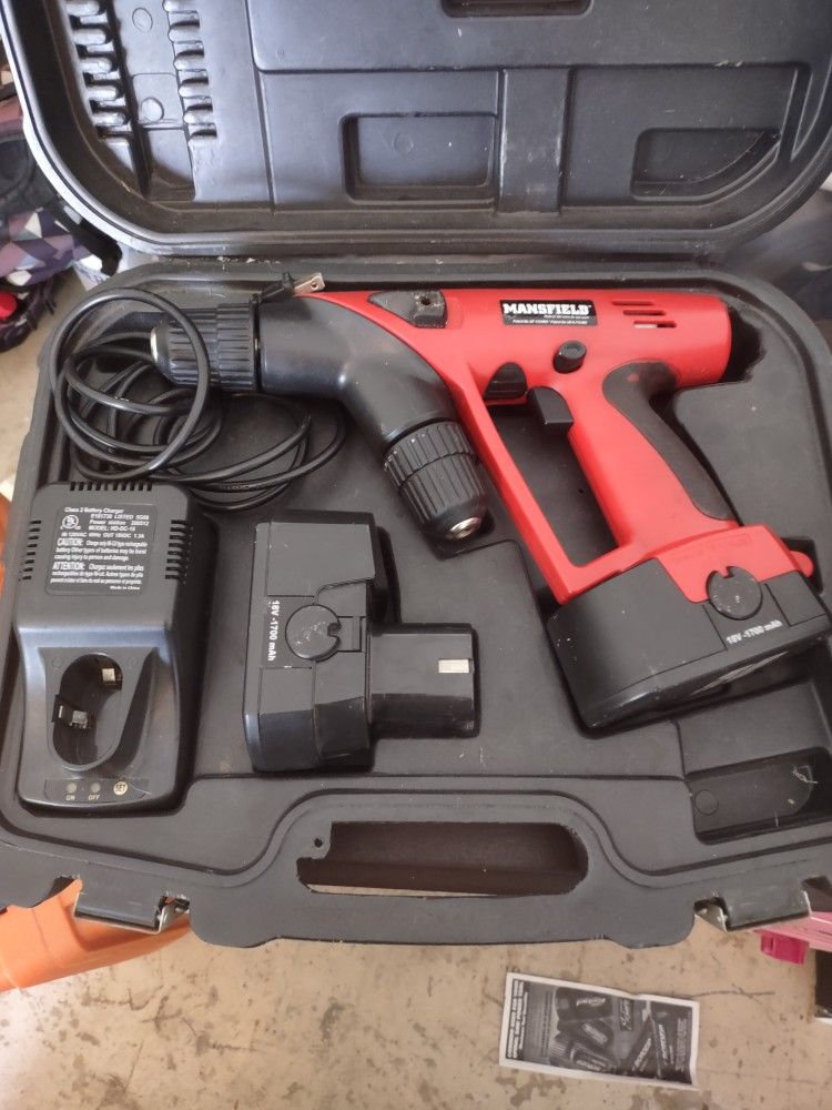 Mansfield 18V Volt Cordless 3/8” Dual Drill