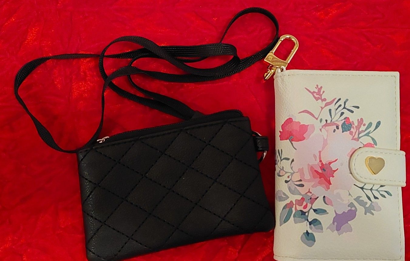 2 Wallet Coin Cross Body Purses $10
