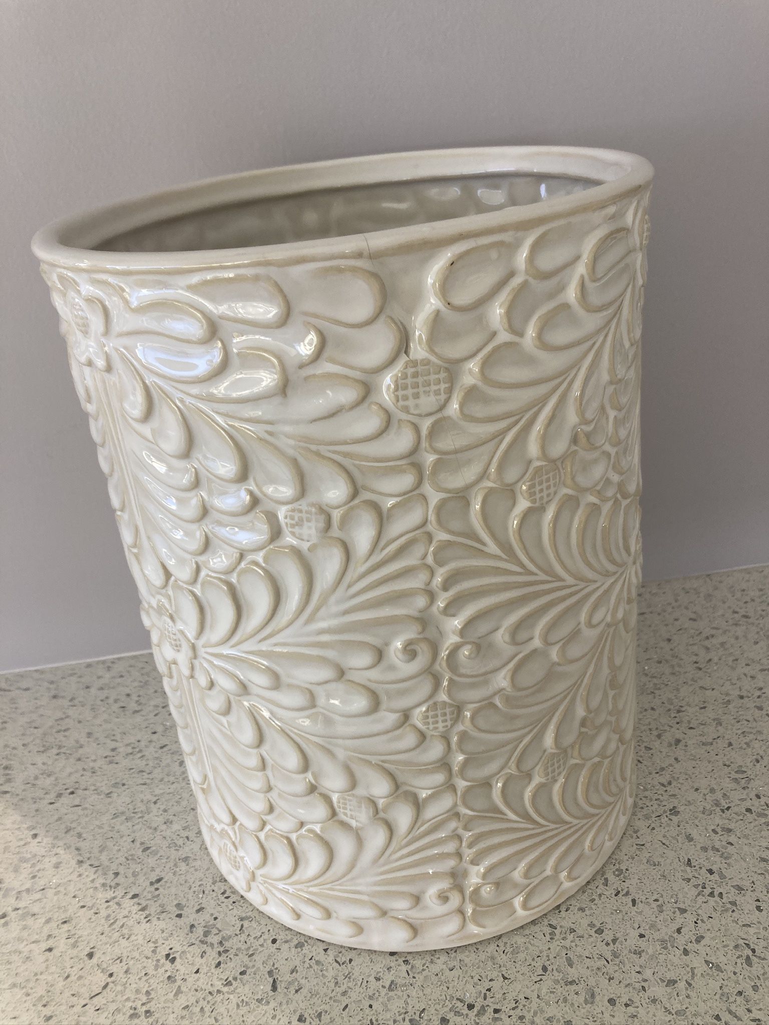 Ceramic Trash Can Or Jar