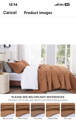 King Size Autumn Color 3pc Bedding