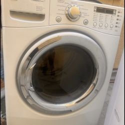 LG DLEX7177WM Front-Loading Steam Cycle Sensor Dry Ultra Capacity Washer White