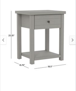 Living Essentials by Hillsdale Harmony 1-Drawer Wood Accent Table
