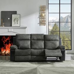 Woodsway Gray Reclining Living Room Set