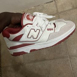 Size 11 NEW BALANCE Red & White 