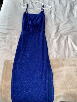 Blue Sparkle Maxi Dresss
