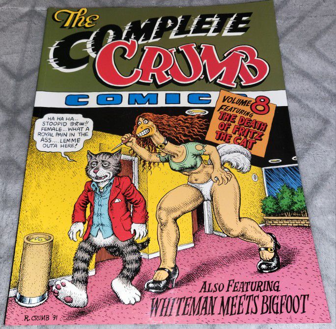VERY RARE VINTAGE COMIC BOOK, The Complete Crumb Comics Vol. 8: The Death of Fritz the Cat