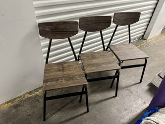 Set of Three 3 Chairs