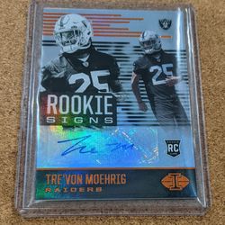 2021 Illusions TreVon Moehrig Rookie Signs Auto