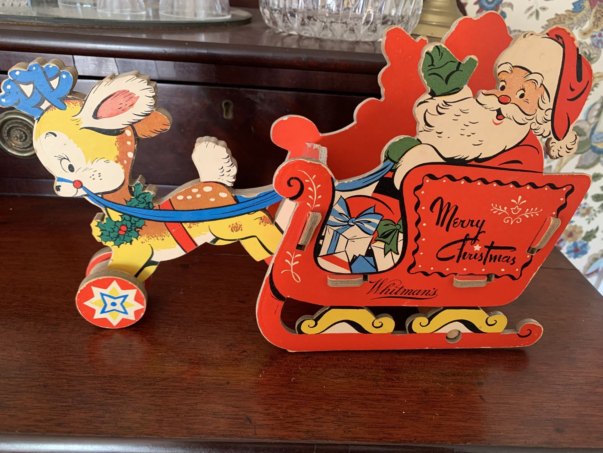 Vintage 1950s Whitman’s Chocolate Santa