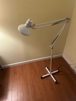 White Adjustable Architect Floor Lamp