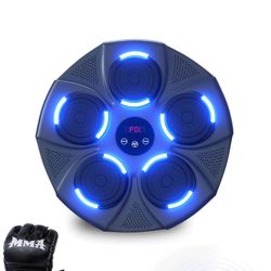 Music Boxing Machine for Adults, Boxing Machine Wall Mounted Music with Gloves, Boxing Music Workout Machine for Home, Indoor and Gym