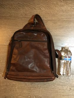 Genuine Leather Crossbody Bag in excellent condition