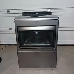 Whirlpool Cabrio Gas Dryer Chrome Shadow Excellent Working Condition